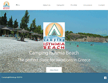 Tablet Screenshot of campingisthmia.gr